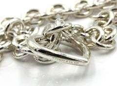 Tiffany & Co open heart clasp link chain necklace