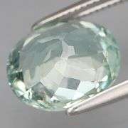 Fiery platinum with a light green tint? Yes please! 3.32ct Aquamarine!