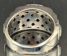 Mens 14K White Gold & 0.75 carat Diamond Ring