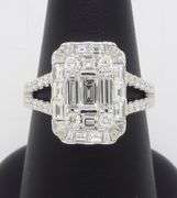 EFFY Diamond Mosaic Ring in 18k White Gold