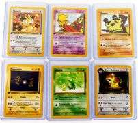 6 Pokémon 1st Edition Trade Cards