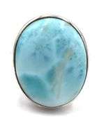 Set of oval turquoise dangle earrings and ring