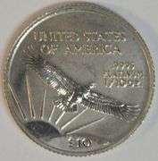 Immaculate Superb Gem BU Year 2000 $10 Pure Platinum American Eagle
