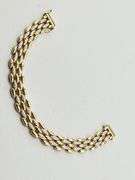 925 Gold tone Sterling Silver Ross- Simons Style With CZ Accent Bracelet