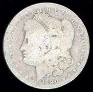 1890-O Morgan Silver Dollar
