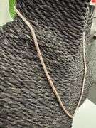 Sterling Silver Rose Gold Plated Prism Diamond-Cut Flex Snake Chain 2.5mm 925 Italy 18"