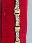 Very Nice yellow gold CZ Diamond Bracelet