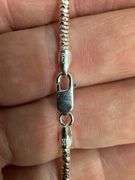 Sterling Silver Rose Gold Plated Prism Diamond-Cut Flex Snake Chain 2.5mm 925 Italy 18"