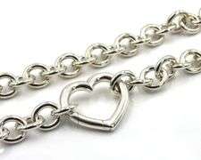 Tiffany & Co open heart clasp link chain necklace