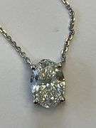 I.G.I CERTIFIED 3.00 CARATS LAB GROWN DIAMOND NECKLACE14K WHITE GOLD