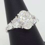 4.68CTW Certified Oval Diamond Ring