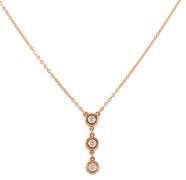 Tiffany & Co. 0.15ctw Diamond by the Yard Triple Stone Necklace in 18K