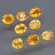 Full fire! 2.75ct top golden yellow Sapphire set