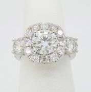 Custom Platinum Ring Crafted with 2.62CTW of Diamonds