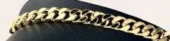 Classic 14 Kt Yellow Gold Plate 112 Gram Cuban Curb Chain Link Necklace.
