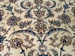 Fine Authentic Persian Silk&Wool Nain 10x13