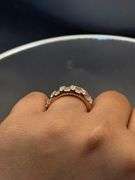 14K ROSE GOLD 2.50CTW ROUND & BAGUETTE DIAMOND WEDDING BAND