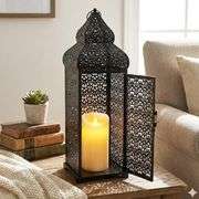 Large Moroccan Lantern Metal Holder