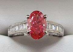 Magnificent 18KT White Gold 2.30 Carat Certified Fancy Vivid Pink Lab Diamond Ring