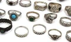 Big Group lot of rings in 925 sterling silver
