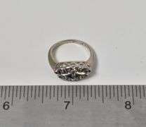 Vintage 14K White Gold Diamond Ring