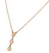 Tiffany & Co. 0.15ctw Diamond by the Yard Triple Stone Necklace in 18K