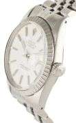 Rolex Date just 16030 36MM White Dial Stainless Steel Watch
