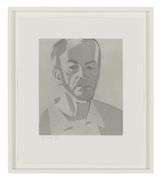 Rare Alex Katz Portrait Signed Aquatint From Give Me Tomorrow Suite Edition of 40, 1984