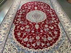 Fine Genuine Silk&Wool Persian Nain 8x12