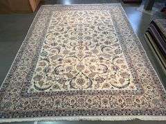 Fine Authentic Persian Silk&Wool Nain 10x13