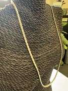 Sterling Silver Diamond-Cut Flat Rope Chain 3.8mm Solid 925 Italy New Necklace 24"