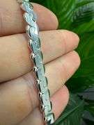 Sterling Silver Solid Flat Serpentine Rope Chain 5.9mm 925 Italy Necklace 20"