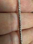 Sterling Silver Rose Gold Plated Prism Diamond-Cut Flex Snake Chain 2.5mm 925 Italy 18"