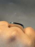 BOLD REGAL SIGNET STYLE 14K WHITE GOLD MEN'S DIAMOND RING