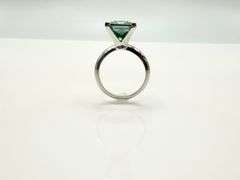 Stunning 5 Ct Russian Color Change Lab Created Alexandrite Asscher Cut Ring