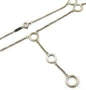 Tiffany & Co Lariat Circle station necklace