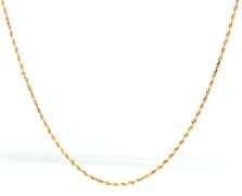 14kt Yellow gold Rope chain necklace