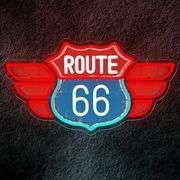 Route 66 LED Neon Sign Vintage Style Light Display