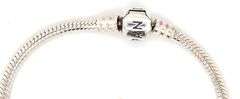 925 Sterling silver Pandora bracelet with 2 charms