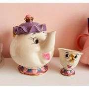 Collectible Beauty and the Beast Mrs. Potts & Chip Teapot Mug Set