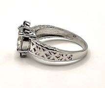 Extraordinary 3 Ct VVs1 Near Flawless Bright White VVS1 Fire Moissanite  Ring