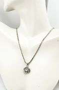Italian 925 Sterling Silver Infinity Love Knot CZ Pendant with Rope Chain Necklace