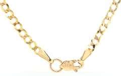 14kt Yellow gold Curb link chain necklace