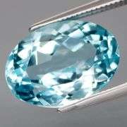 Absolutely stunning 8.18ct 14x10mm vibrant Swiss blue Topaz