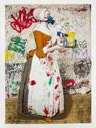 Highly Collectible Mr. Brainwash Signed Screenprint "The Chocolate Vandal"