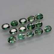 Sparkling! Matched 2.24ct blue green Sapphire set! Heated only!