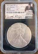 2019 American Silver Eagle $1 NGC MS70 Early Releases Ronald Reagan Label