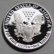 1990 S Proof Silver Eagle with Box & Paper