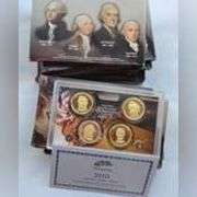 9 US Presidential Proof Sets. 5 2007 2 2008 & 2 2010