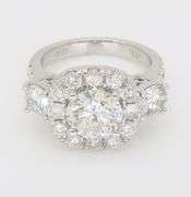 Custom Platinum Ring Crafted with 2.62CTW of Diamonds